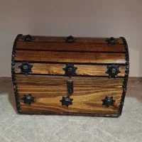 صندوقچه چوبی سنتی بسیار باکیفیت قوس دار در ۲ سایز|صنایع دستی و سایر لوازم تزئینی|جلفا, |دیوار