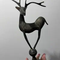 آهوی دکوری طرح قلمزن