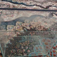 ‌اکواریوم ‌شیشه خم همراه وسایل