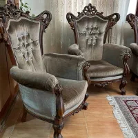 سرویس مبل سلطنتی ۹ نفره به همراه جلو مبلی ست|مبلمان خانگی و میز عسلی|بابل, |دیوار