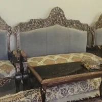 مبل سلطنتی با چوب گردو درجه ۱