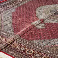 فرش جفت ۹ متری ماهی زمینه شرابی ۵۰ رج|فرش|تهران, سلسبیل جنوبی|دیوار
