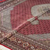 فرش جفت ۹ متری ماهی زمینه شرابی ۵۰ رج|فرش|تهران, سلسبیل|دیوار