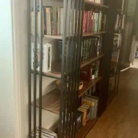 کتابخانه قفسه نو|کتابخانه، شلف، قفسههای دیواری|شاهینشهر, شهرک هشت بهشت|دیوار