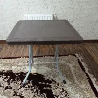 میز حصیری مربع چهارنفره پلاستیکی