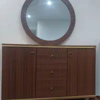 آینه وکنسول جا کفشی و میز جلو مبل