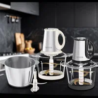 غذاساز 8کاره مدل3کاسه خردکن 10تیغ طلایی و گوشت کوب
