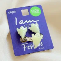 گوشواره کلیپسی میخی و انگشتر روح شب تاب سبز فسفری|بدلیجات|رشت, استادسرا|دیوار