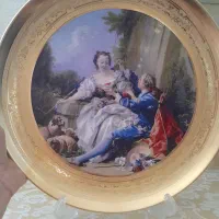 بشقاب آنتیک و قدیمی اصل ایتالیا فنجان کریستال