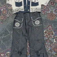 کت وشلوار لی دخترانه در حد نو