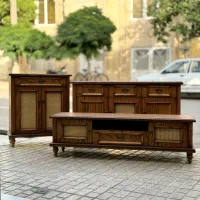 میز کنسول حصیری