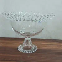 ظرف بلور پایه دار کاملا نو مارک سیلیکا