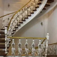 طراحی اجرا انواع پله گرد فلزی بتنی نرده سنگ پله|خدمات پیشه و مهارت|کرمان, |دیوار