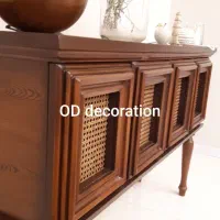 کنسول نئوکلاسیک حصیر بامبو پینترستی|بوفه، ویترین، کنسول|تبریز, |دیوار