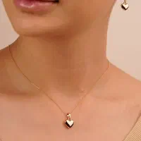 نمونه نیم ست ژوپینگ طرح قلب مشابه طلا