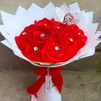 گل رز ربانی|گل مصنوعی|شهرکرد, |دیوار