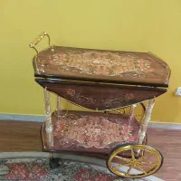 میز پذیرای کالسکه(ترالی پروانه ای)