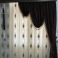 پرده سلطنتی همراه با کتیبه|پرده، رانر، رومیزی|آزادشهر, |دیوار