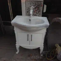 روشویی کابینتی بهمراه شیر آب