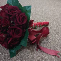 دسته گل عقد و عروسی|گل مصنوعی|شیراز, زرهی|دیوار