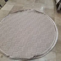 دایره ۲ در ۲ پینترستی نگارین طوسی کرم بژ|فرش|مشهد, امیر|دیوار