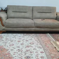 نیم ست شرکتی السا.    ۵نفره پرده زبرا|مبلمان خانگی و میز عسلی|قزوین, |دیوار