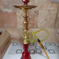 قلیان برنجی حاج اوغلی اصغر لوله مسی
