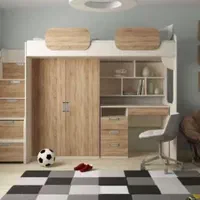 تخت خواب(سرویس خواب)دوطبقه نوجواان|تخت و سرویس خواب|تبریز, |دیوار