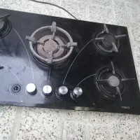 اجاق گاز صحفه ای شیشه ای پنج شعله