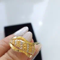 انگشتر وگوشواره کاملا نو .با هم فروخته میشه