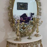 آینه و شمعدان برنج