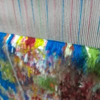 قالیچه نیمه کاره سالاری|فرش|تبریز, |دیوار