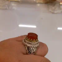 انگشتر نقره با نگین عقیق یمن|جواهرات|مشهد, سپاد|دیوار