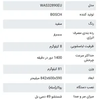 ماشین لباسشویی بوش - Bosch آلمان|ماشین لباسشویی و خشک‌کن لباس|قائم‌شهر, |دیوار