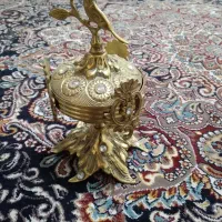 قندان برنجی مدل پرنده ازنا