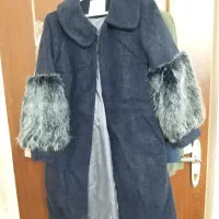 پالتوفوتر سرمه ای ترک فری سایز تن خور بسیار شیک