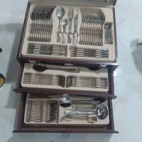 سرویس قاشق چنگال ۱۸ نفره|ظروف سرو و پذیرایی|کرج, خرمدشت|دیوار
