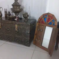 سماور زغالی برنجی ( ست کامل نوستالژی)