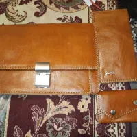کیف مدارک چرم اصل دست دوز ۳ تیکه