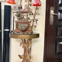 آباژور سه تایی همراه با میز تلفن فلزی نشکن