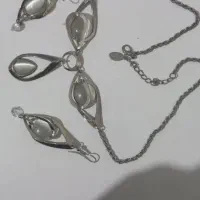 نیم ست گردنبند و گوشواره