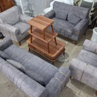 مبل چستر ۷نفره بامیز عسلی