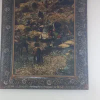 تابلو فرش کوچ عشایر دستبافت