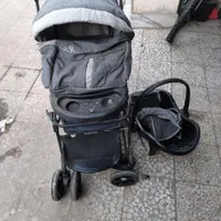کالکسه بچه با رورک با کریر با ساک دستی بچه