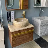 روشویی کابینتی طرح چوب