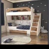 تخت خواب دو طبقه ام دی اف  ۲۷ میلیون|تخت و سرویس خواب|تبریز, |دیوار