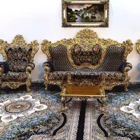 مبل ۹ نفره سلطنتی همراه میز عسلی