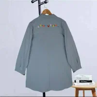 مانتو کتان ضخیم گل دوزی|لباس|اصفهان, قلعه طبره|دیوار