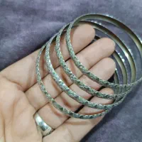سلام ۴عدد النگوی نقره در حد نو