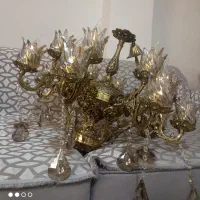 لوستر برنجی|لوستر و چراغ آویز|هشتگرد, فاز ۲ مهستان|دیوار